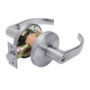 W581GD-Q-626 Falcon W Series Cylindrical Storeroom Lock with Quantum Lever Style in Satin Chrome Finish