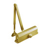 J1601-696 Norton 1600 Series Non Hold Open Adjustable Door Closer with Top Jamb-Reveals 2-3/4 to 7 in Satin Brass Painted Finish