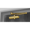 PR1601-696 Norton 1600 Series Non Hold Open Adjustable Door Closer with Parallel Rigid Arm in Satin Brass Painted Finish