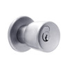 X501GD-EG-626 Falcon X Series Cylindrical Entry Lock with Elite-Gala Knob Style in Satin Chrome Finish