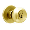 X511GD-TG-606 Falcon X Series Cylindrical Entry/Office Lock with Troy-Gala Knob Style in Satin Brass Finish