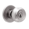 X511GD-TG-630 Falcon X Series Cylindrical Entry/Office Lock with Troy-Gala Knob Style in Satin Stainless Finish