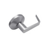 B12-D-626 Falcon B Series Non-Keyed Half Dummy Cylinder with Dane Lever Style in Satin Chrome Finish