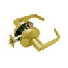 B501GD-D-605 Falcon B Series Single Cylinder Entry Lock with Dane Lever Style in Bright Brass Finish