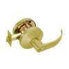 B341GD-Q-606 Falcon B Series Single Cylinder Connecting/Exit Lock with Quantum Lever Style in Satin Brass Finish
