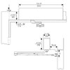 J7500-689 Norton 7500 Series Non-Hold Open Institutional Door Closer with Top Jamb Only Reveals 2-3/4 to 7 inch to 150 Degree in Aluminum