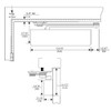 CLP7500T-694 Norton 7500 Series Hold Open Institutional Door Closer with CloserPlus Arm in Medium Amber