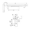 7540STH-DA-689 Norton 7500 Series Hold Open Institutional Door Closer with Pull Side Low Profile Slide Track in Aluminum