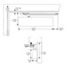 CPS7500TDA-689 Norton 7500 Series Hold Open Institutional Door Closer with CloserPlus Spring Arm in Aluminum Finish