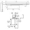 7570STDA-689-LH Norton 7570 Series Security Door Closer with Pull Side Slide Track Arm in Aluminum Finish