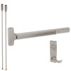 25-V-L-NL-DANE-US32D-4-LHR Falcon Exit Device in Satin Stainless Steel