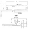 JS8501DA-694 Norton 8000 Series Full Cover Non-Hold Open Door Closers with Top Jamb Application 3 inch Maximum Reveal in Medium Amber Finish