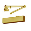 CLP8501R-696 Norton 8000 Series Full Cover Hold Open Door Closers with CloserPlus Ramp Arm in Gold Finish