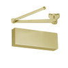 PR9500H-LH-696 Norton 9500 Series Hold Open Cast Iron Door Closer with Parallel Rigid Arm in Gold Finish