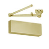 CLP9500T-696 Norton 9500 Series Hold Open Cast Iron Door Closer with CloserPlus Arm in Gold Finish