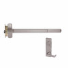 F-25-M-L-Dane-US28-3-LHR Falcon Exit Device in Anodized Aluminum