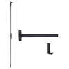 F-25-C-L-BE-DANE-US19-3-LHR Falcon Exit Device in Flat Black Painted