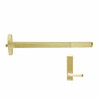 F-24-R-L-BE-DANE-US4-3-RHR Falcon Exit Device in Satin Brass