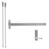 24-V-L-DT-Dane-US32D-4-LHR Falcon Exit Device in Satin Stainless Steel