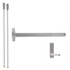 24-V-L-DT-Dane-US32D-2-LHR Falcon Exit Device in Satin Stainless Steel