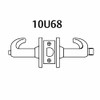 28-10U68-GL-10B Sargent 10 Line Cylindrical Hospital Privacy Locks with L Lever Design and G Rose in Oxidized Dull Bronze