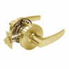 28-10U65-LB-03 Sargent 10 Line Cylindrical Privacy Locks with B Lever Design and L Rose in Bright Brass