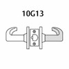 28-10G13-GP-04 Sargent 10 Line Cylindrical Exit Locks with P Lever Design and G Rose in Satin Brass