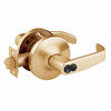 2860-10G04-GL-10 Sargent 10 Line Cylindrical Storeroom/Closet Locks with L Lever Design and G Rose Prepped for LFIC in Dull Bronze