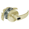 2860-10G24-LP-04 Sargent 10 Line Cylindrical Entry Locks with P Lever Design and L Rose Prepped for LFIC in Satin Brass