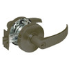 28-10G37-LP-10B Sargent 10 Line Cylindrical Classroom Locks with P Lever Design and L Rose in Oxidized Dull Bronze
