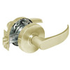 28-10G13-LP-04 Sargent 10 Line Cylindrical Exit Locks with P Lever Design and L Rose in Satin Brass