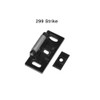 CD25-R-L-BE-DANE-US19-3-LHR Falcon 25 Series Rim Exit Device 510L-BE Dane Lever Trim with Blank Escutcheon in Flat Black Painted