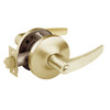 28-10G04-GB-04 Sargent 10 Line Cylindrical Storeroom/Closet Locks with B Lever Design and G Rose in Satin Brass