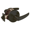 28-10G16-GB-10B Sargent 10 Line Cylindrical Classroom Locks with B Lever Design and G Rose in Oxidized Dull Bronze
