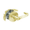 28-10G16-LJ-03 Sargent 10 Line Cylindrical Classroom Locks with J Lever Design and L Rose in Bright Brass