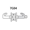 28-7G04-LL-03 Sargent 7 Line Cylindrical Storeroom/Closet Locks with L Lever Design and L Rose in Bright Brass