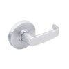 28-7U93-LL-26 Sargent 7 Line Cylindrical Single Lever Pull with L Lever Design and L Rose in Bright Chrome