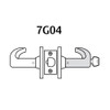 28LC-7G04-LL-04 Sargent 7 Line Cylindrical Storeroom/Closet Locks with L Lever Design and L Rose Less Cylinder in Satin Brass