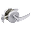 28-7G04-LB-26 Sargent 7 Line Cylindrical Storeroom/Closet Locks with B Lever Design and L Rose in Bright Chrome