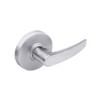 28-7U94-LB-26 Sargent 7 Line Cylindrical Double Lever Pull with B Lever Design and L Rose in Bright Chrome