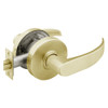 28-7U15-LP-04 Sargent 7 Line Cylindrical Passage Locks with P Lever Design and L Rose in Satin Brass