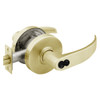 2870-7G04-LP-04 Sargent 7 Line Cylindrical Storeroom/Closet Locks with P Lever Design and L Rose Prepped for SFIC in Satin Brass