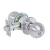 28-6G04-OB-26D Sargent 6 Line Series Knob Storeroom/Closet Locks with B Knob Design and O Rose in Satin Chrome