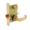 8255-LNL-10 Sargent 8200 Series Office or Entry Mortise Lock with LNL Lever Trim in Dull Bronze