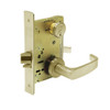 8267-LNL-04 Sargent 8200 Series Institutional Privacy Mortise Lock with LNL Lever Trim in Satin Brass