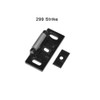 CD24-R-L-BE-DANE-US19-4-LHR Falcon 24 Series Rim Exit Device 712L-BE Dane Lever Trim with Blank Escutcheon in Flat Black Painted