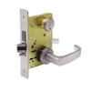 8224-LNL-32D Sargent 8200 Series Room Door Mortise Lock with LNL Lever Trim and Deadbolt in Satin Stainless Steel