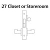 8227-LNL-32D Sargent 8200 Series Closet or Storeroom Mortise Lock with LNL Lever Trim and Deadbolt in Satin Stainless Steel