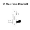 8251-LNL-32D Sargent 8200 Series Storeroom Deadbolt Mortise Lock with LNL Lever Trim and Deadbolt in Satin Stainless Steel