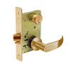 8236-LNP-10 Sargent 8200 Series Closet Mortise Lock with LNP Lever Trim in Satin Bronze